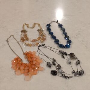 Chic Multicolor Necklace Collection Set Of 4
